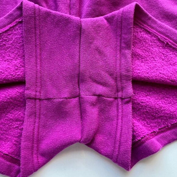 Victorias Secret Pink Fleece Purple Cotton Blend Shorts Embroidered Logo Size XL - Picture 5 of 10
